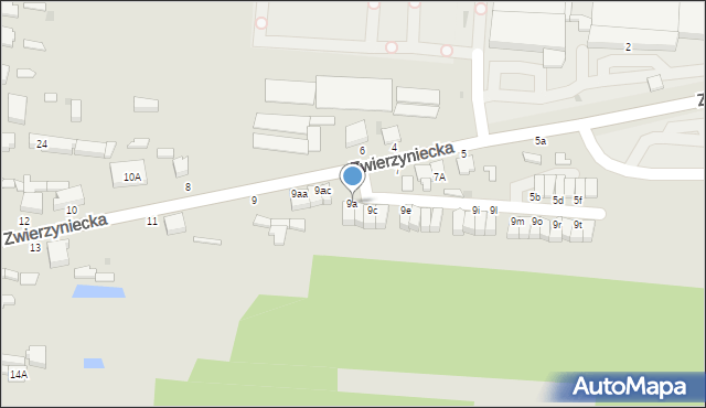 Skierniewice, Zwierzyniecka, 9a, mapa Skierniewic