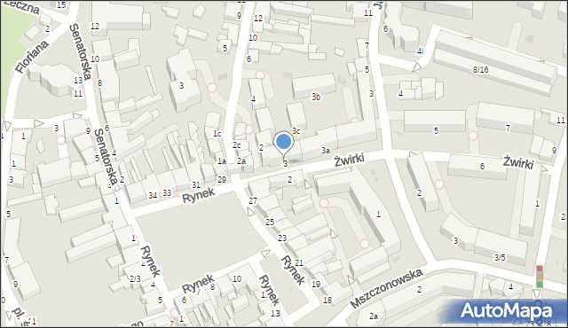 Skierniewice, Żwirki Franciszka, kpt. pil., 3, mapa Skierniewic