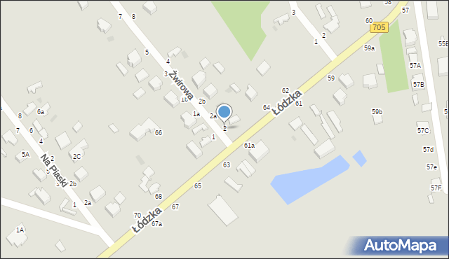 Skierniewice, Żwirowa, 2, mapa Skierniewic