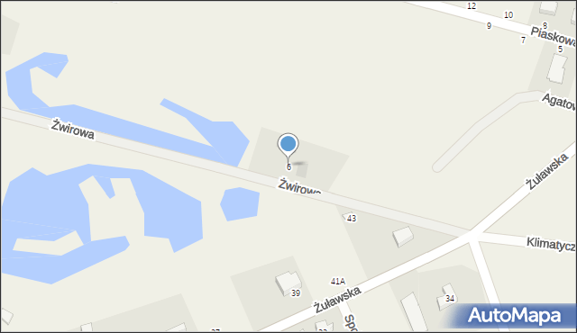 Skowarcz, Żwirowa, 6, mapa Skowarcz