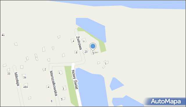 Słopsk, Żwirowa, 3, mapa Słopsk