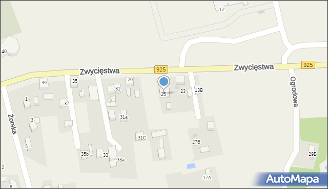 Stanowice, Zwycięstwa, 25, mapa Stanowice