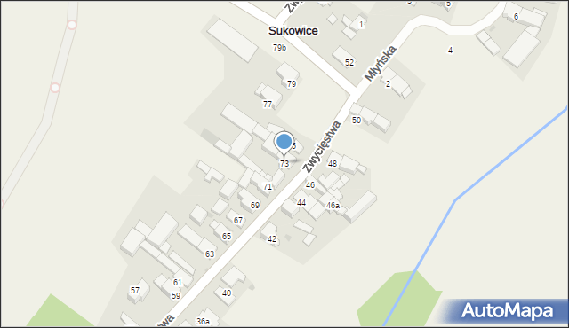 Sukowice, Zwycięstwa, 73, mapa Sukowice
