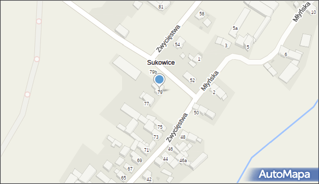 Sukowice, Zwycięstwa, 79, mapa Sukowice