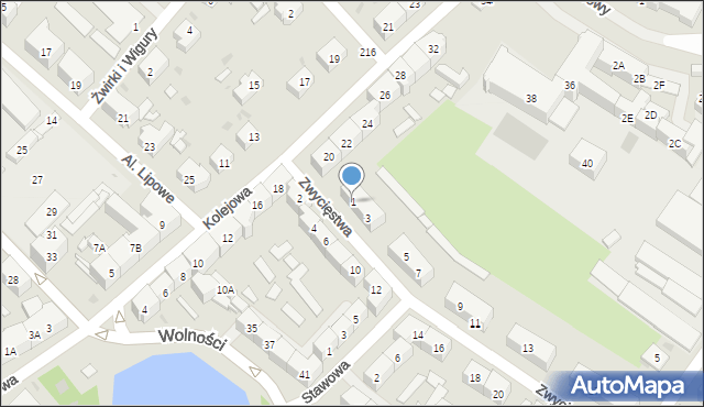 Świebodzice, Zwycięstwa, 1, mapa Świebodzice