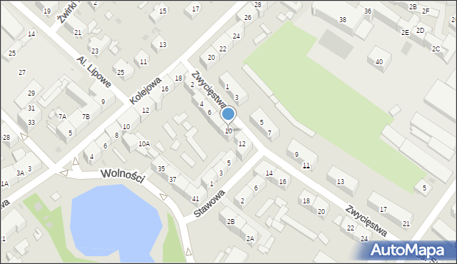 Świebodzice, Zwycięstwa, 10, mapa Świebodzice