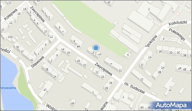 Świebodzice, Zwycięstwa, 15, mapa Świebodzice