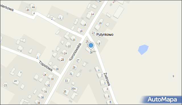 Świekatowo, Żwirowa, 1a, mapa Świekatowo