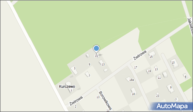 Swornegacie, Żwirowa, 11, mapa Swornegacie