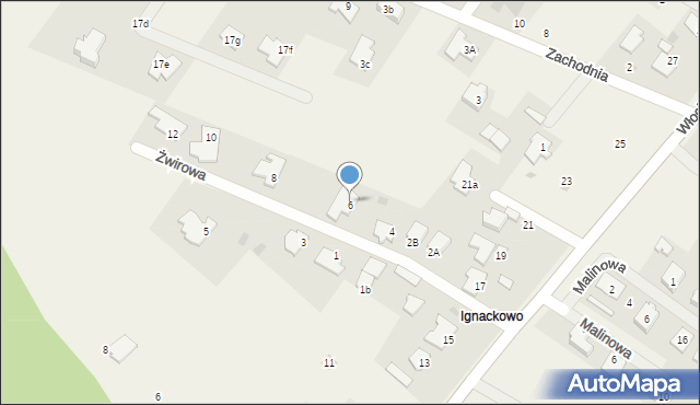 Szpetal Górny, Żwirowa, 6, mapa Szpetal Górny