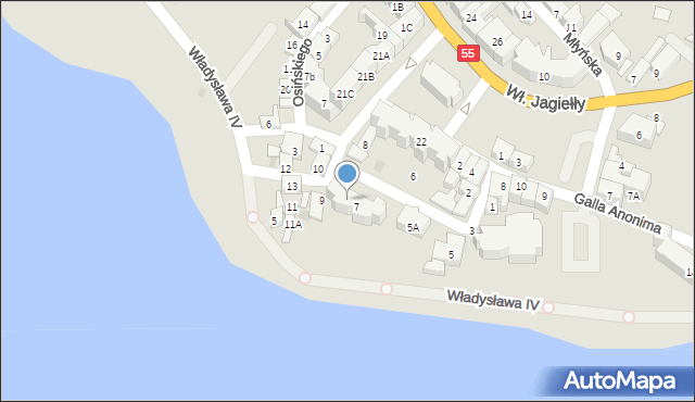 Sztum, Związku Jaszczurczego, 7a, mapa Sztum