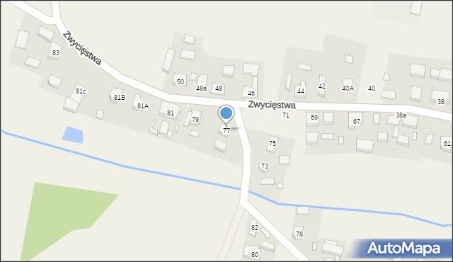 Tarnówka, Zwycięstwa, 77, mapa Tarnówka