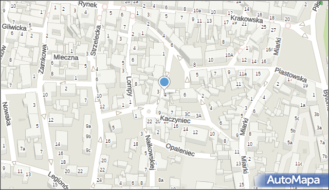 Tarnowskie Góry, Żwirki i Wigury, 4, mapa Tarnowskie Góry