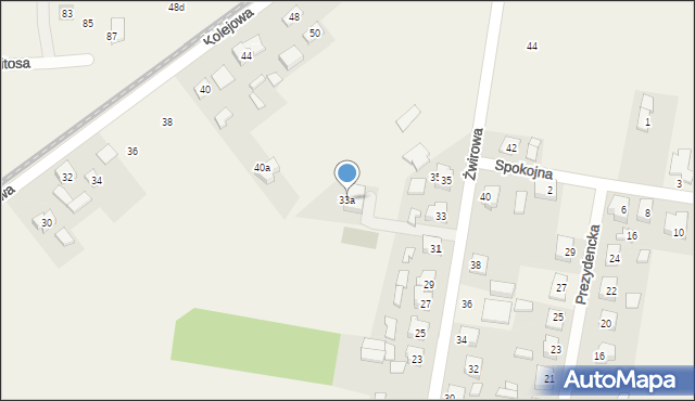 Topola-Osiedle, Żwirowa, 33a, mapa Topola-Osiedle