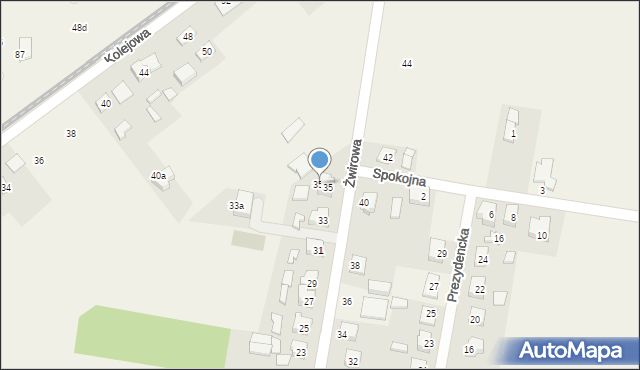 Topola-Osiedle, Żwirowa, 35a, mapa Topola-Osiedle