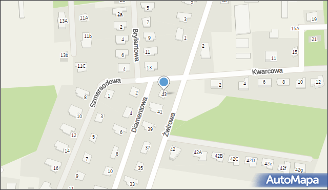 Trzciany, Żwirowa, 43, mapa Trzciany