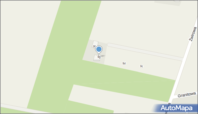 Trzciany, Żwirowa, 9g, mapa Trzciany