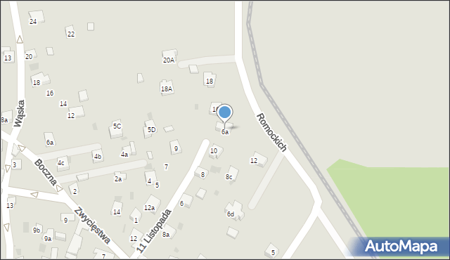 Trzebinia, Zwycięstwa, 6A, mapa Trzebinia