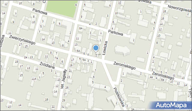 Tuszyn, Zwierzyńskiego Aleksandra, 2, mapa Tuszyn