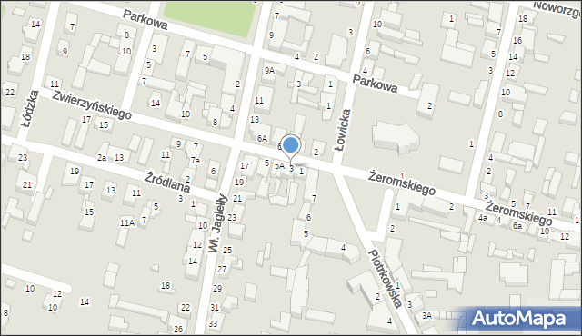 Tuszyn, Zwierzyńskiego Aleksandra, 3, mapa Tuszyn