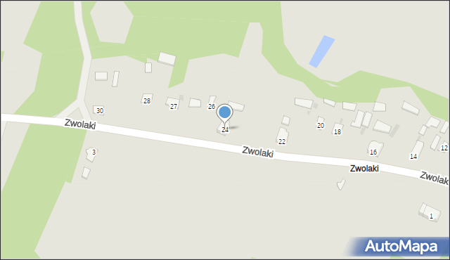 Ulanów, Zwolaki, 24, mapa Ulanów