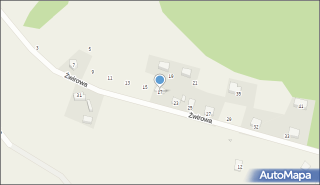 Wicko, Żwirowa, 17, mapa Wicko