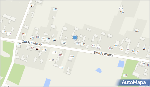 Widzów, Żwirki i Wigury, 112, mapa Widzów