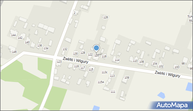 Widzów, Żwirki i Wigury, 120, mapa Widzów