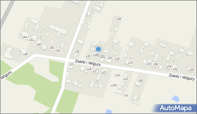 Widzów, Żwirki i Wigury, 124, mapa Widzów