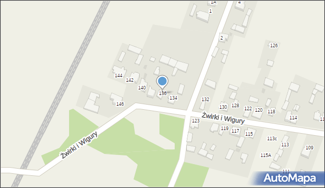 Widzów, Żwirki i Wigury, 136, mapa Widzów