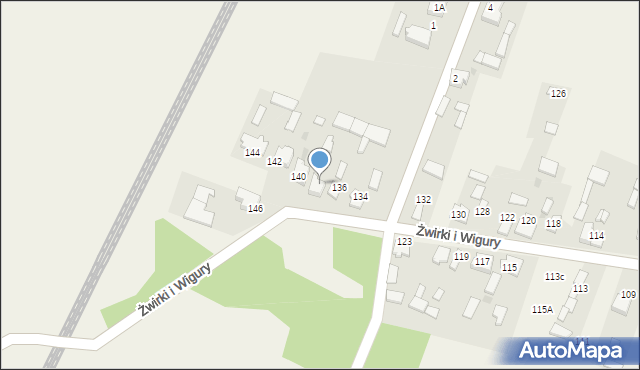 Widzów, Żwirki i Wigury, 138, mapa Widzów