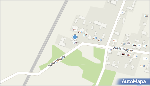 Widzów, Żwirki i Wigury, 146, mapa Widzów