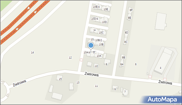 Wilcza Góra, Żwirowa, 10A/3, mapa Wilcza Góra