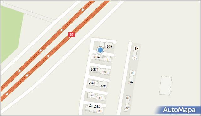 Wilcza Góra, Żwirowa, 10F/3, mapa Wilcza Góra