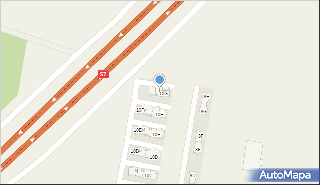 Wilcza Góra, Żwirowa, 10G/2, mapa Wilcza Góra