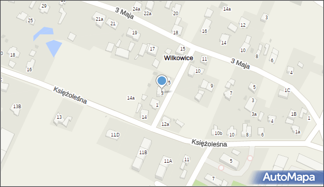 Wilkowice, Zwycięstwa, 3, mapa Wilkowice