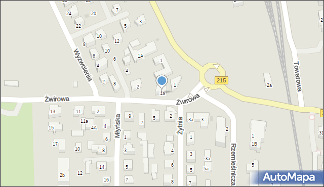 Władysławowo, Żwirowa, 1a, mapa Władysławowo
