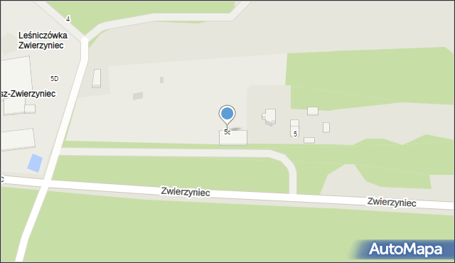 Wolbórz, Zwierzyniec, 5c, mapa Wolbórz