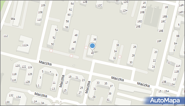 Wrocław, Zwycięska, 42, mapa Wrocławia