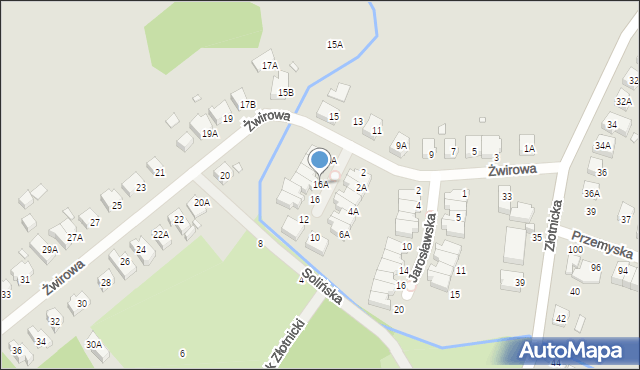 Wrocław, Żwirowa, 16A, mapa Wrocławia