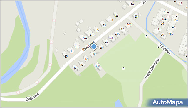 Wrocław, Żwirowa, 30, mapa Wrocławia