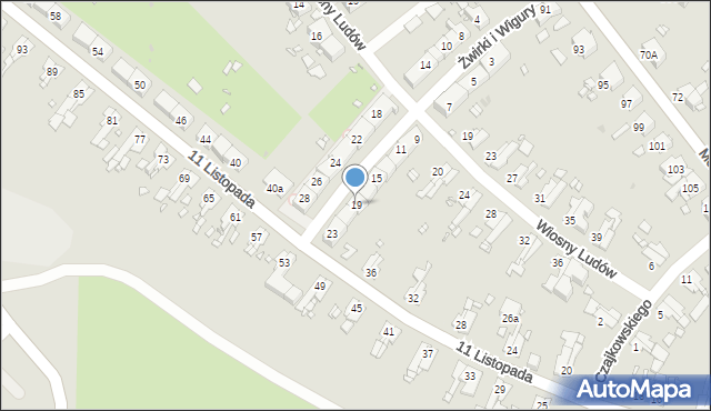 Zabrze, Żwirki i Wigury, 19, mapa Zabrza