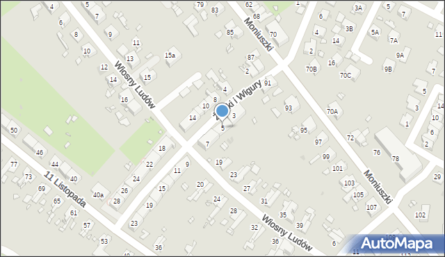 Zabrze, Żwirki i Wigury, 5, mapa Zabrza