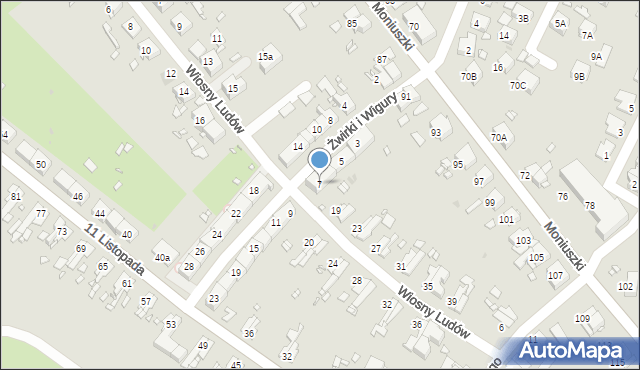 Zabrze, Żwirki i Wigury, 7, mapa Zabrza