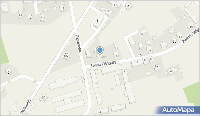 Zbrosławice, Żwirki i Wigury, 1, mapa Zbrosławice