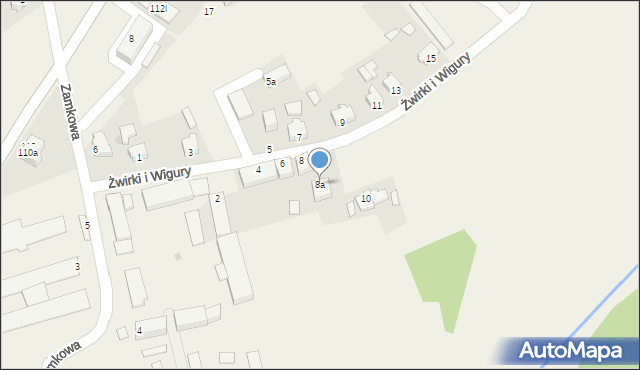 Zbrosławice, Żwirki i Wigury, 8a, mapa Zbrosławice