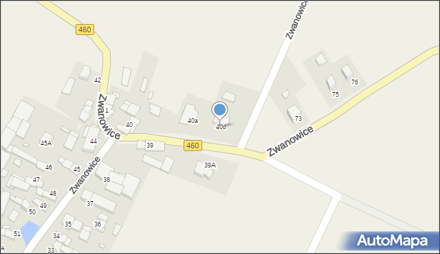 Zwanowice, Zwanowice, 40d, mapa Zwanowice