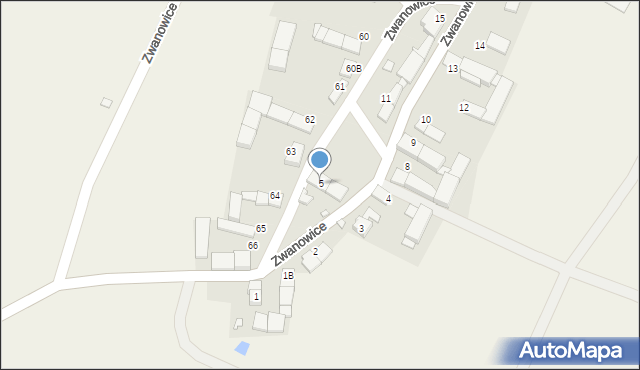 Zwanowice, Zwanowice, 5, mapa Zwanowice