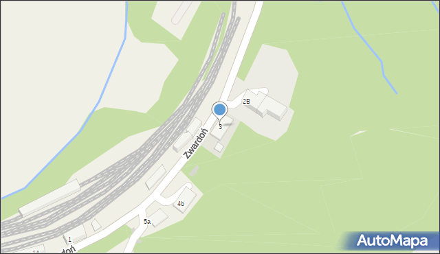 Zwardoń, Zwardoń, 3, mapa Zwardoń