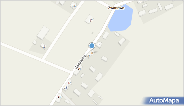 Zwartowo, Zwartowo, 8, mapa Zwartowo